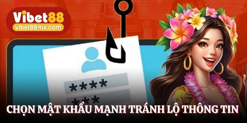 Chọn mật khẩu mạnh tránh lộ thông tin 